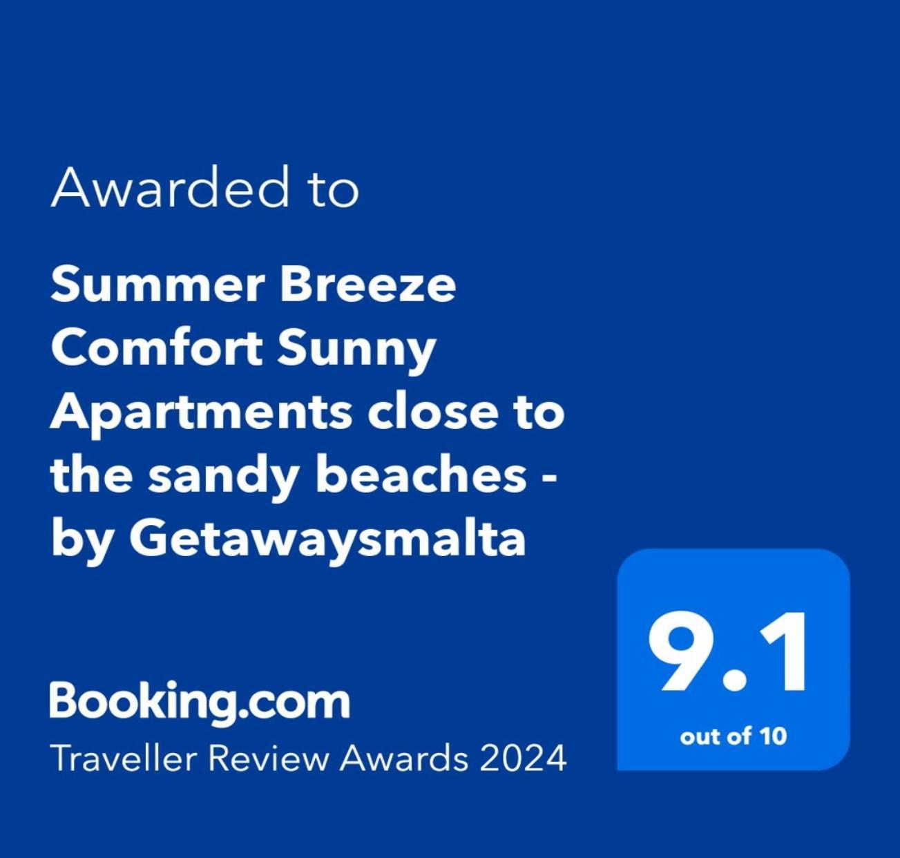 Summer Breeze Comfort Sunny Apartments Close To The Sandy Beaches - By Getawaysmalta Мелліха Екстер'єр фото